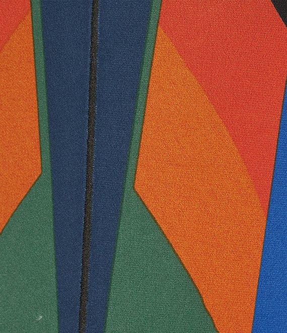 Eva Varro Scarf Print Scoop Neck Sleeveless Tank Midi Dress Product Image