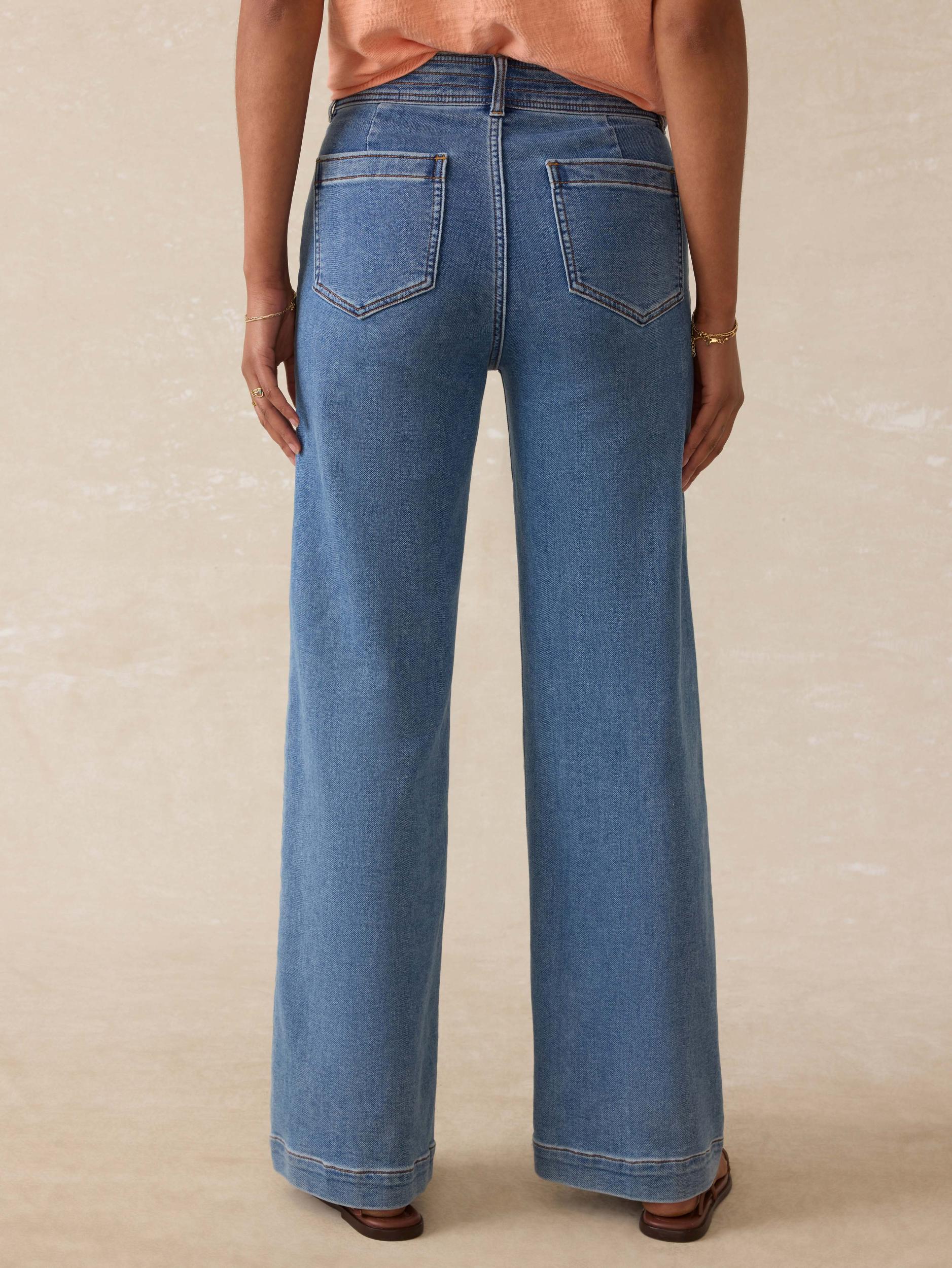 Stretch Terry Harbor Pant - Baylight Wash Female Product Image