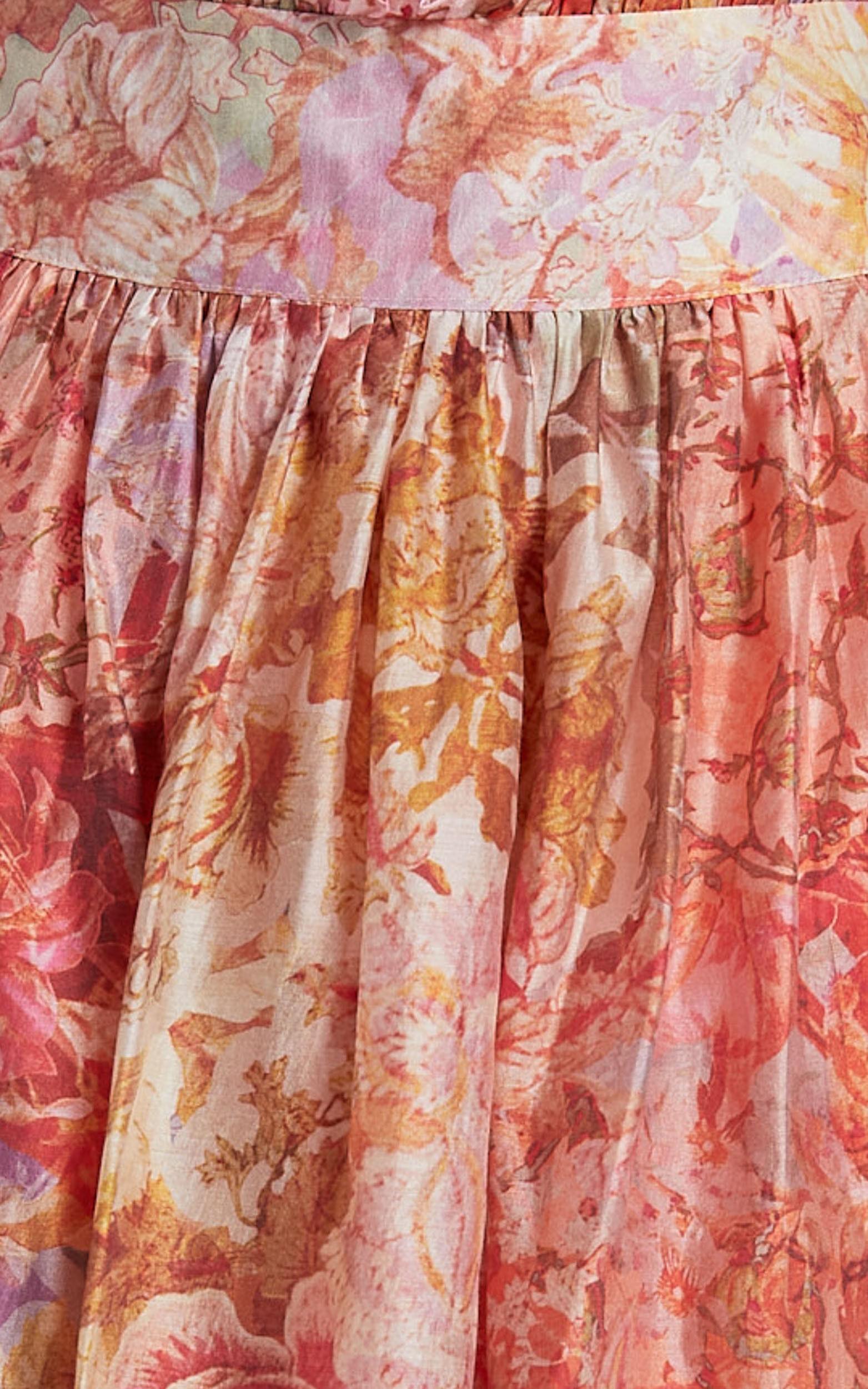 Amalie The Label - Valentina Paper Bag Gathered Waist Maxi Skirt in Morocco Print Product Image