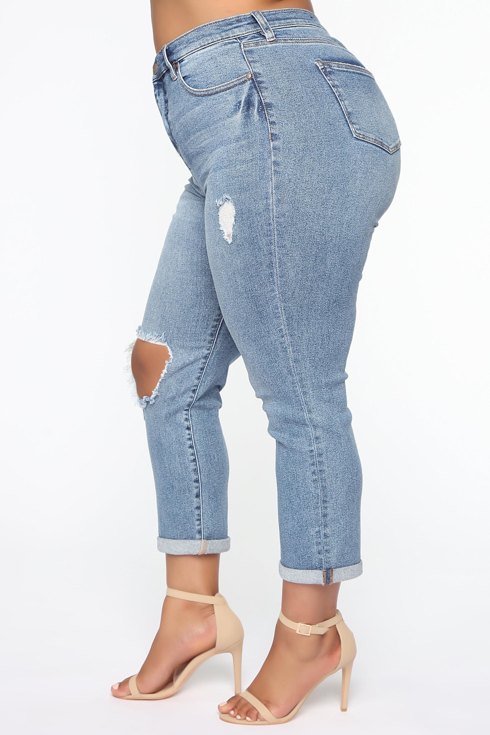 Need A New High Rise Mom Jeans - Medium Blue Wash Product Image