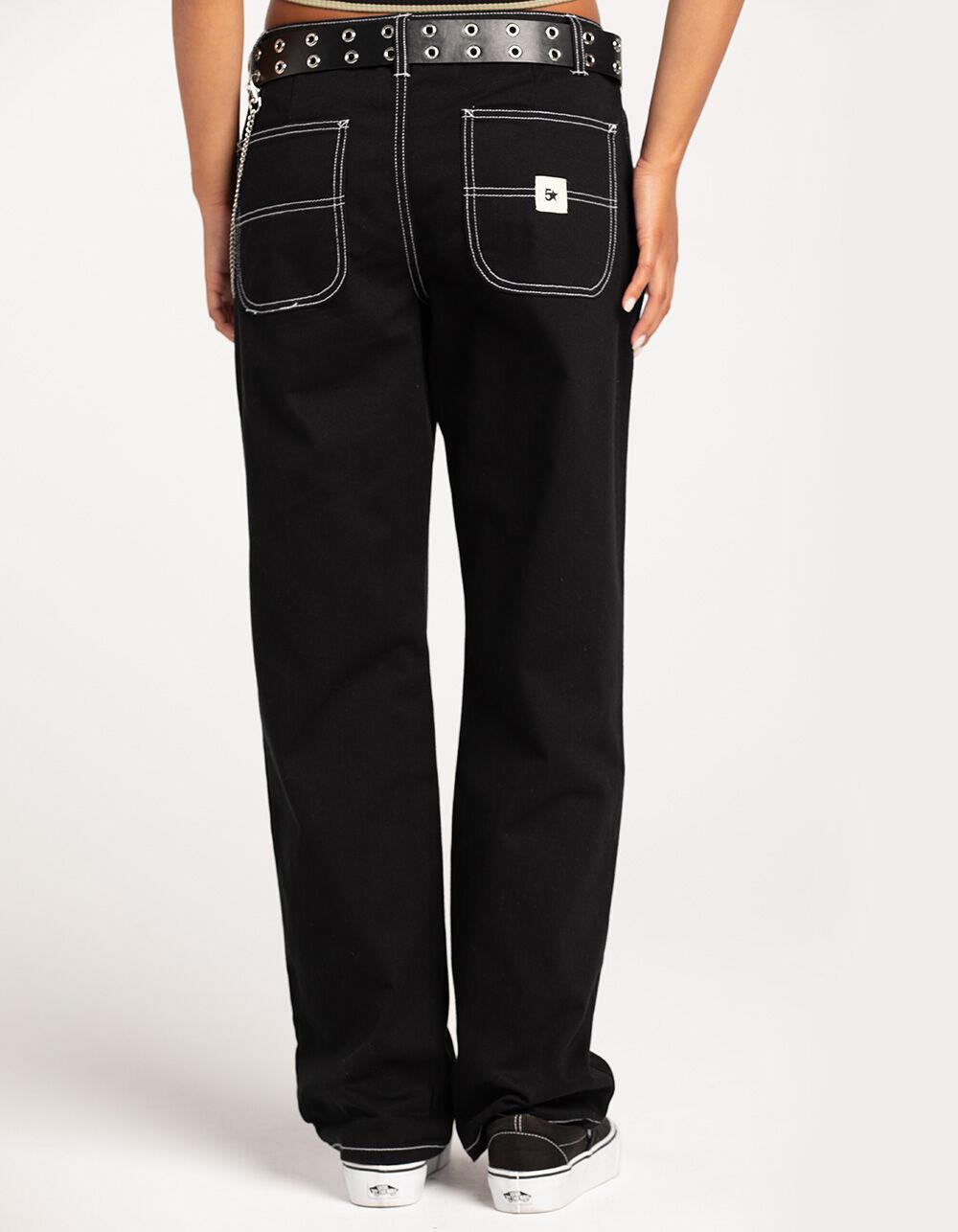 FIVESTAR GENERAL CO. Belted Service Womens Pants - BLACK Product Image