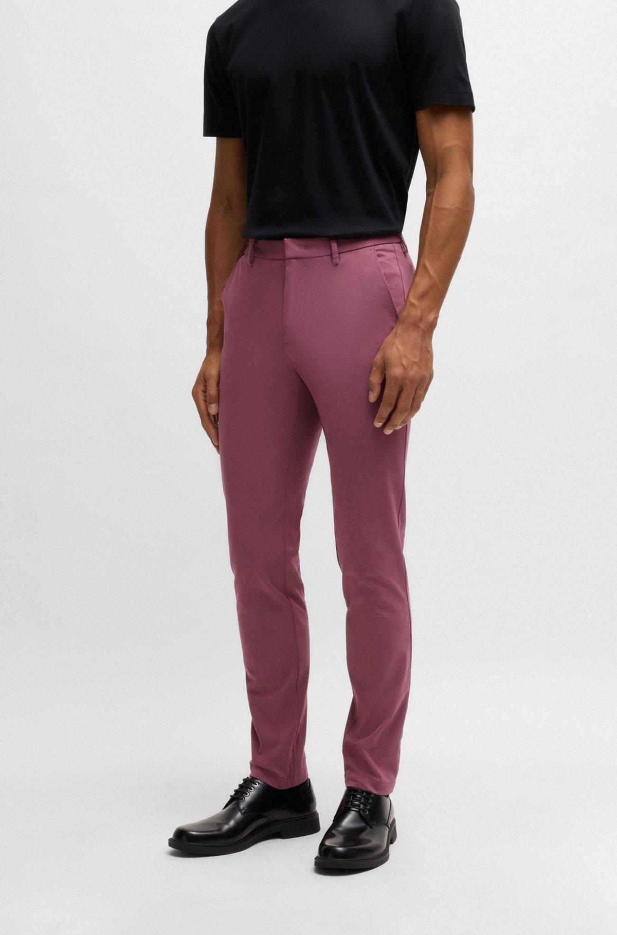 Slim-fit trousers in stretch cotton Product Image