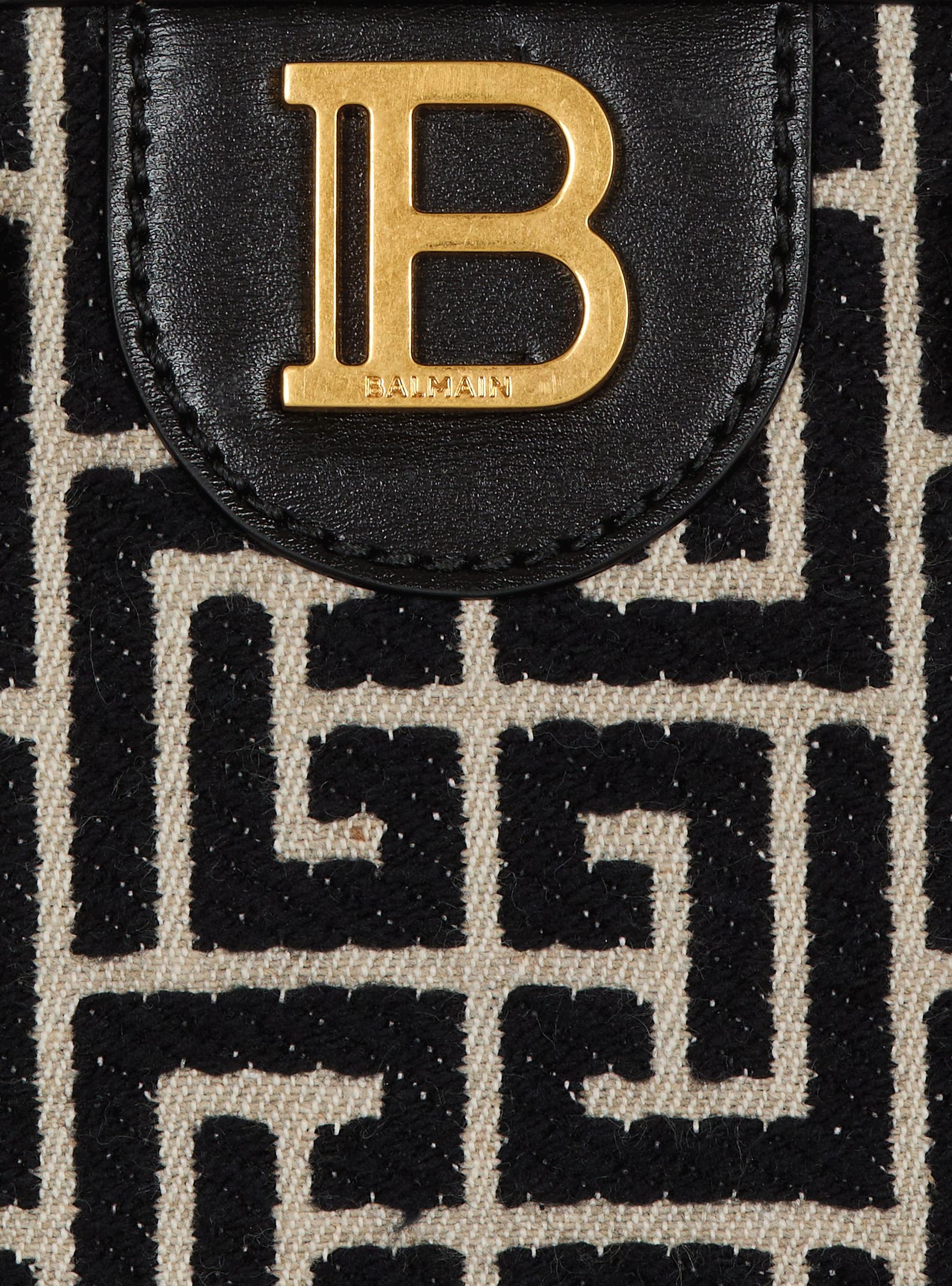 B-Buzz Small Top Handle monogrammed canvas and leather bag Product Image