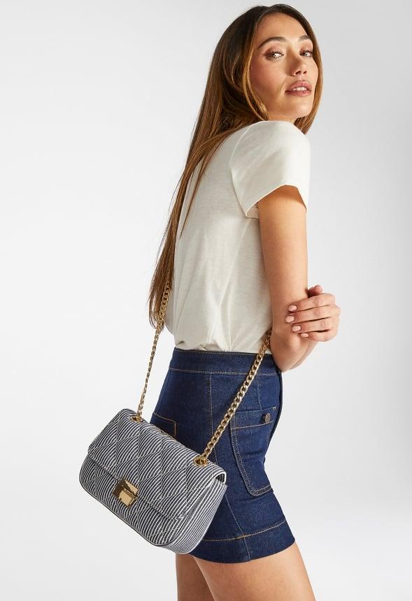 Quilted Push Lock Crossbody Product Image