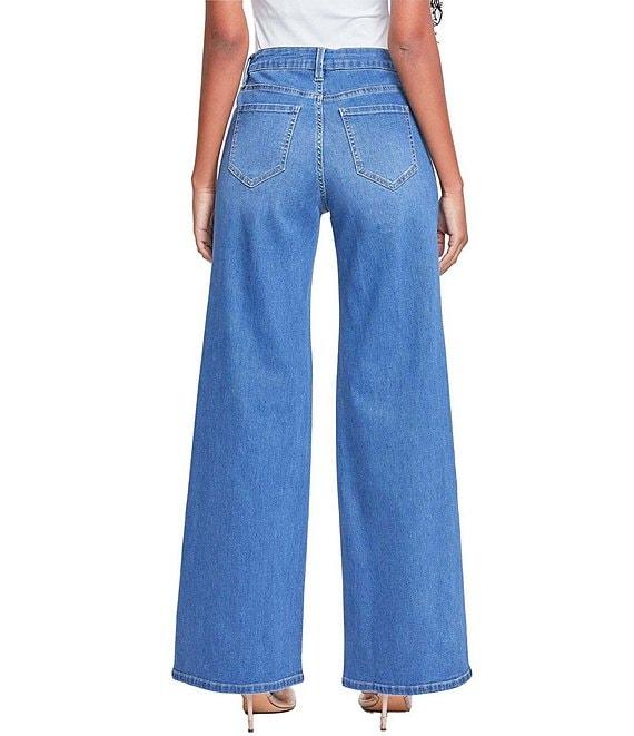 YMI Jeanswear Low Rise Wide Leg Jeans Product Image