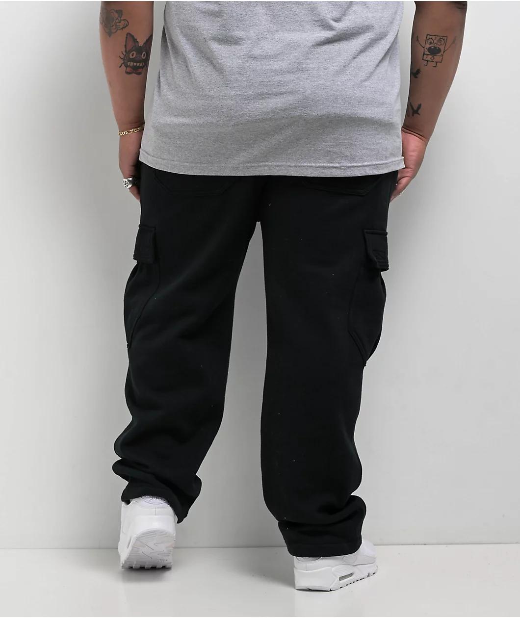 Ninth Hall Airbrushed Koi Black Loose Fit Cargo Sweatpants Product Image