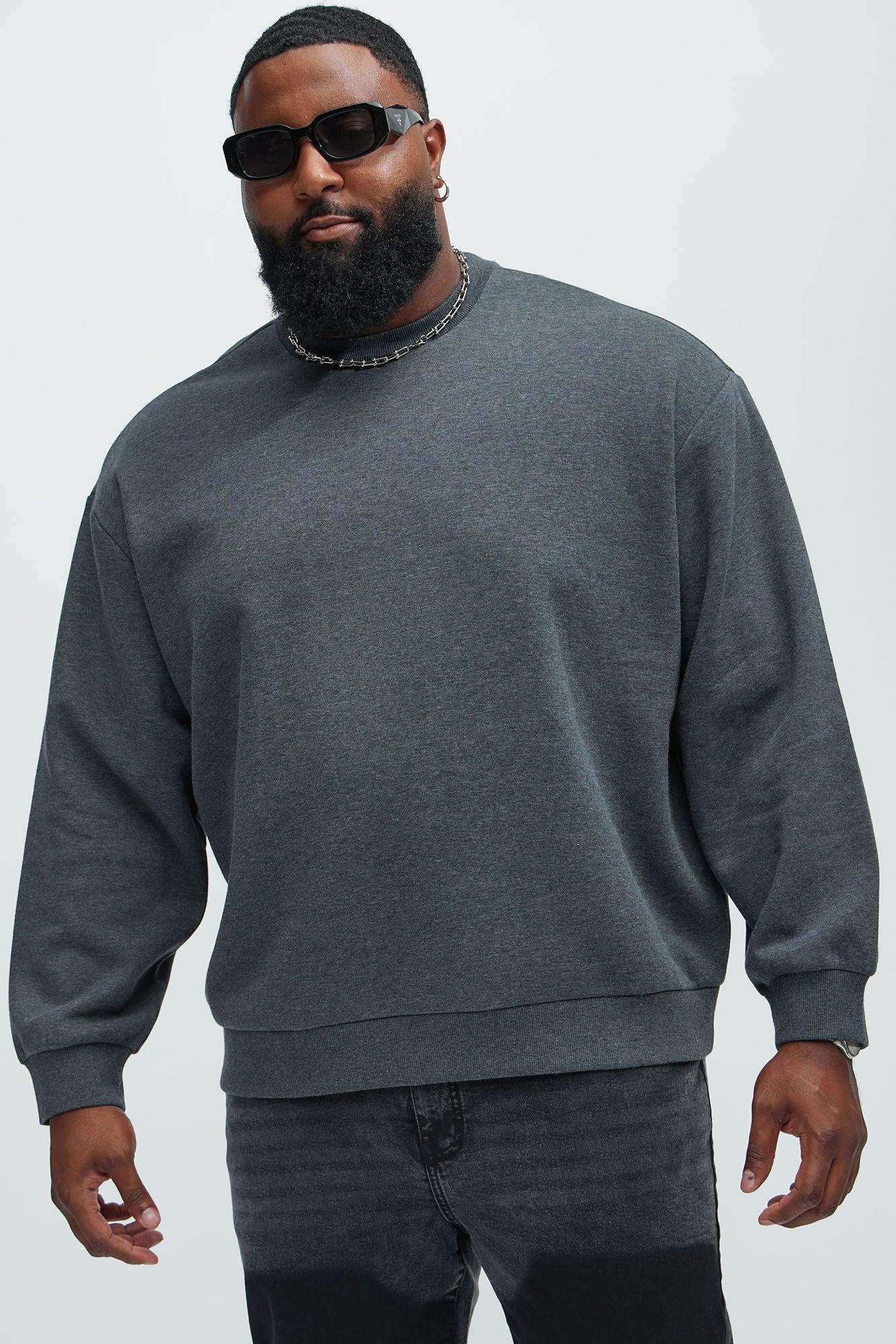Tyson Crew Neck Sweatshirt - Charcoal Product Image