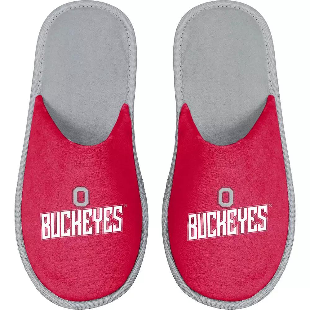 Men's FOCO Ohio State Buckeyes Scuff Slide Slippers, Size: Small, Red Product Image