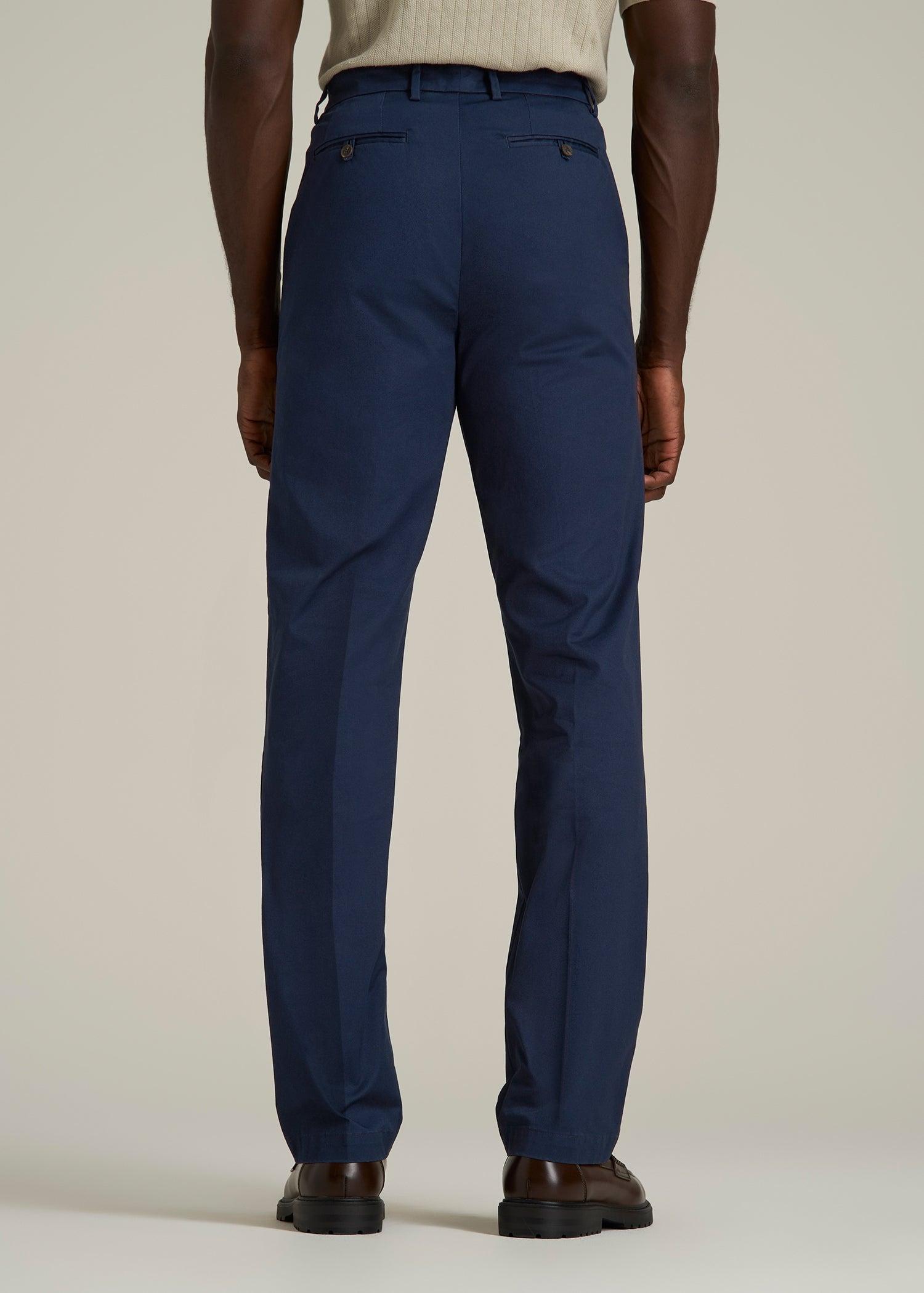 Refined Chinos for Tall Men in Navy Male Product Image