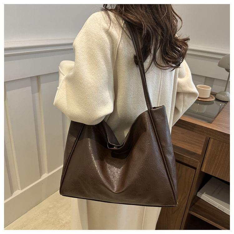 Faux Leather Tote Bag Product Image