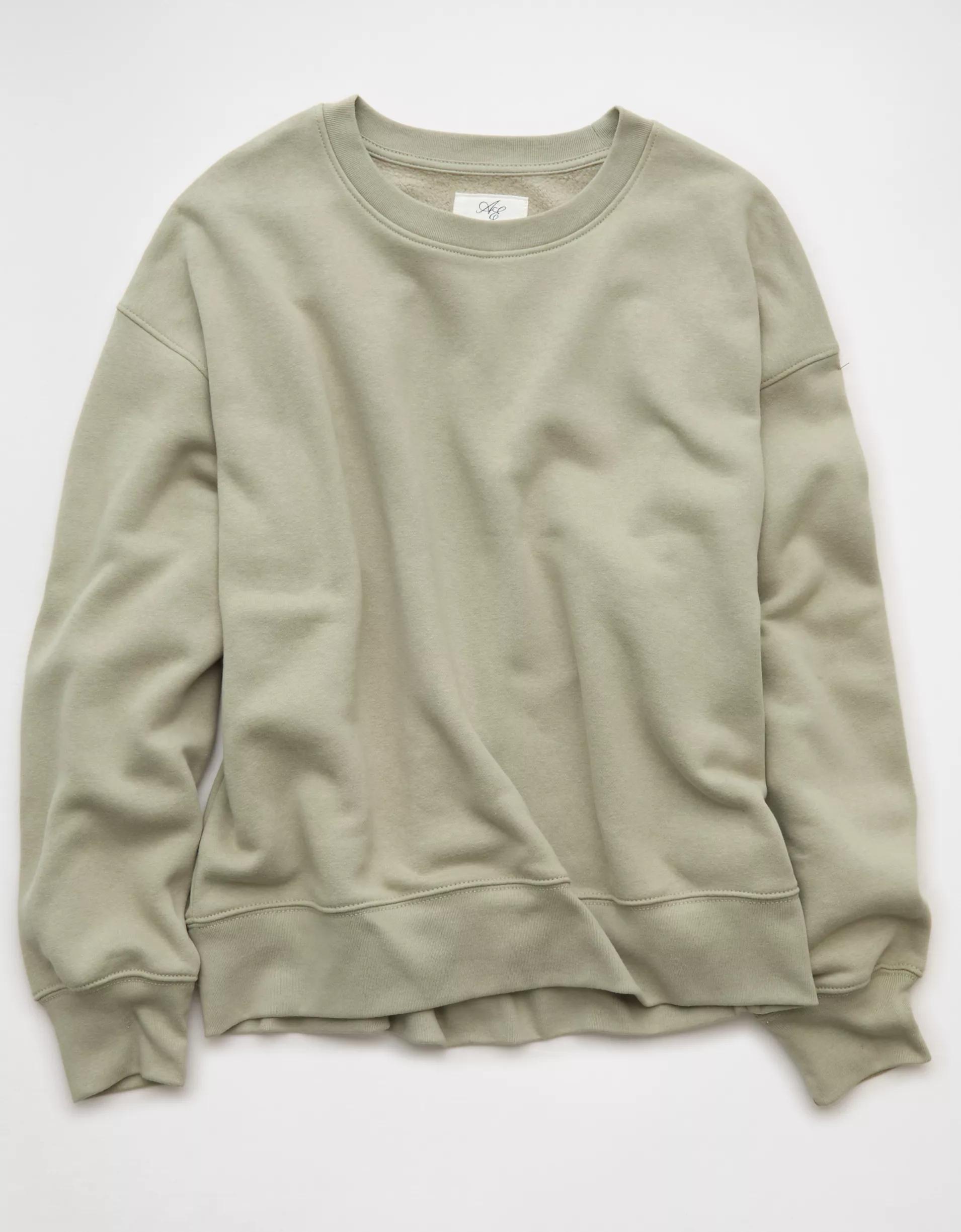 AE Everyday Luxe Crew Neck Sweatshirt Product Image