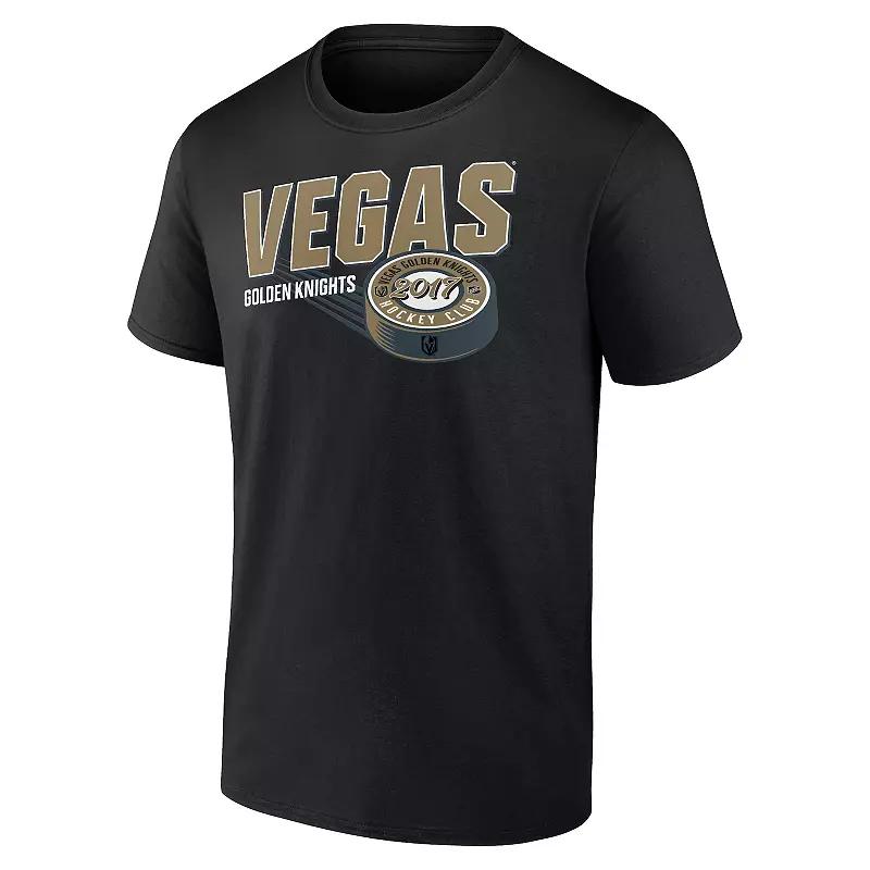 Men's Fanatics Vegas Golden Knights Biscuit Puck Graphic Tee, Size: Small, Lvk Black Product Image