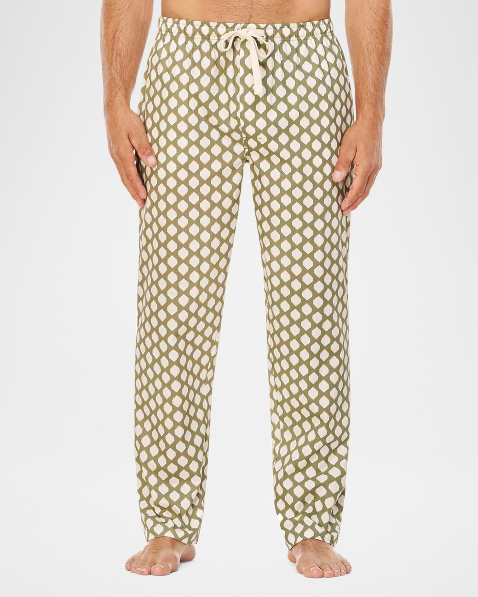 Men's Cotton Mid-Century Geometric Lounge Pants Product Image