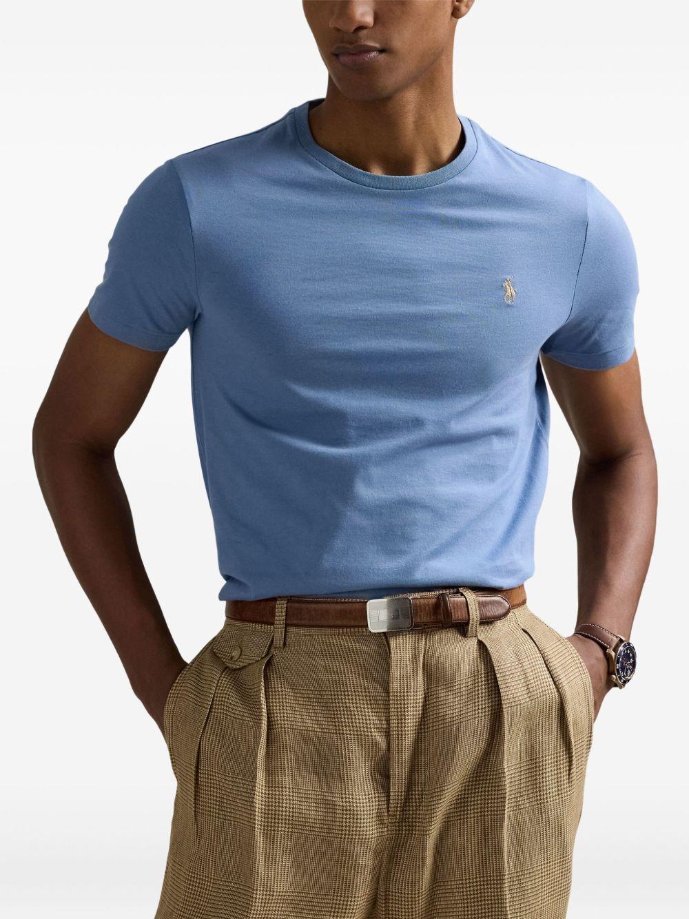 embroidered crew-neck T-shirt Product Image