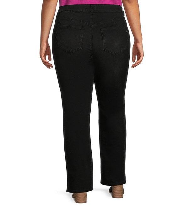 Democracy Plus Size #double;Ab#double;solution® Straight Leg 5-Pocket Jeans Product Image