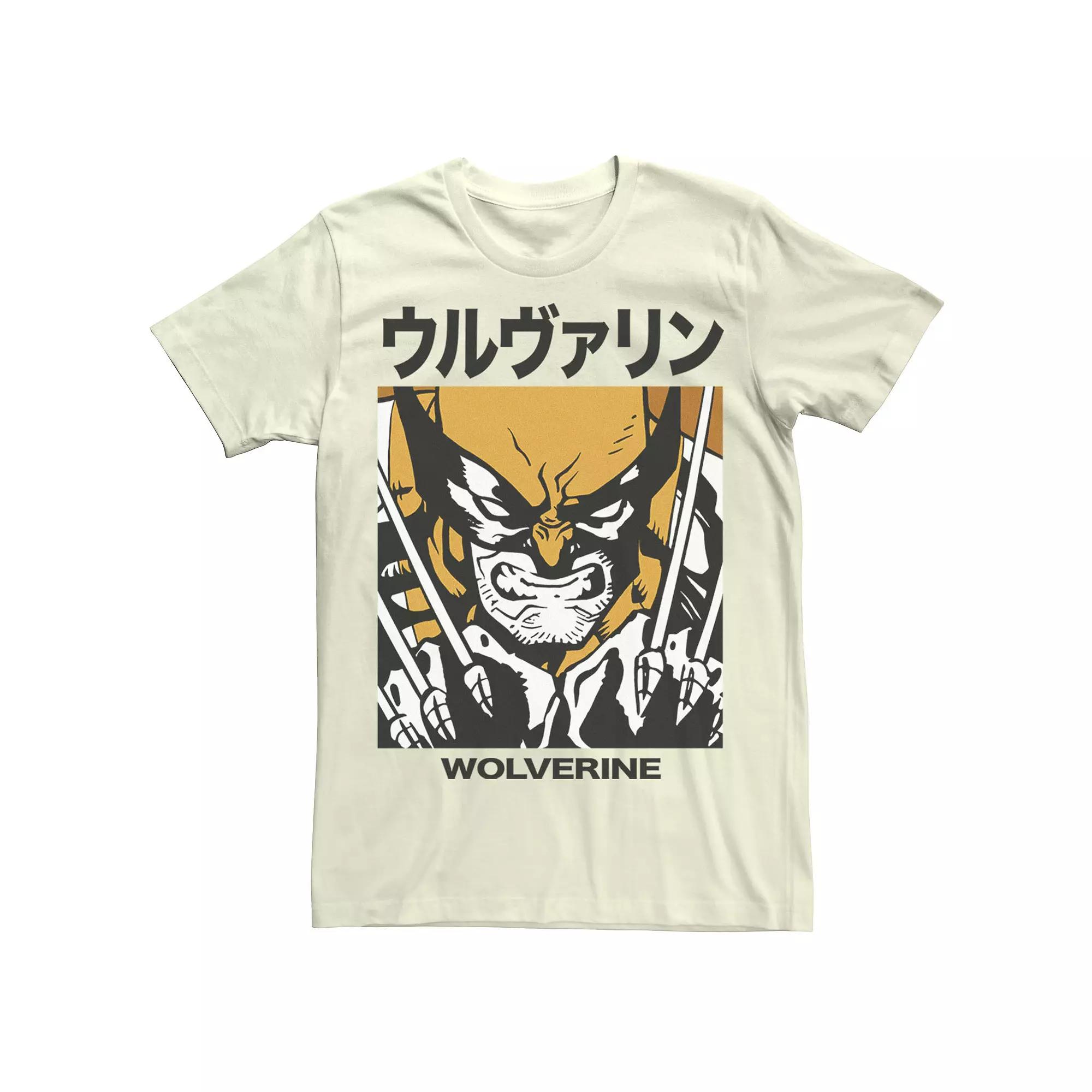 Men's Marvel X-Men Wolverine Kanji Blades Pose Tee,  Product Image