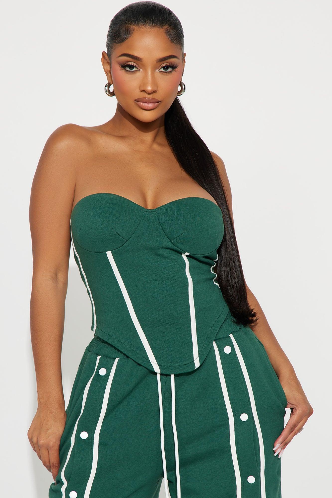 Sara Fleece Track Pant Set - Hunter Product Image