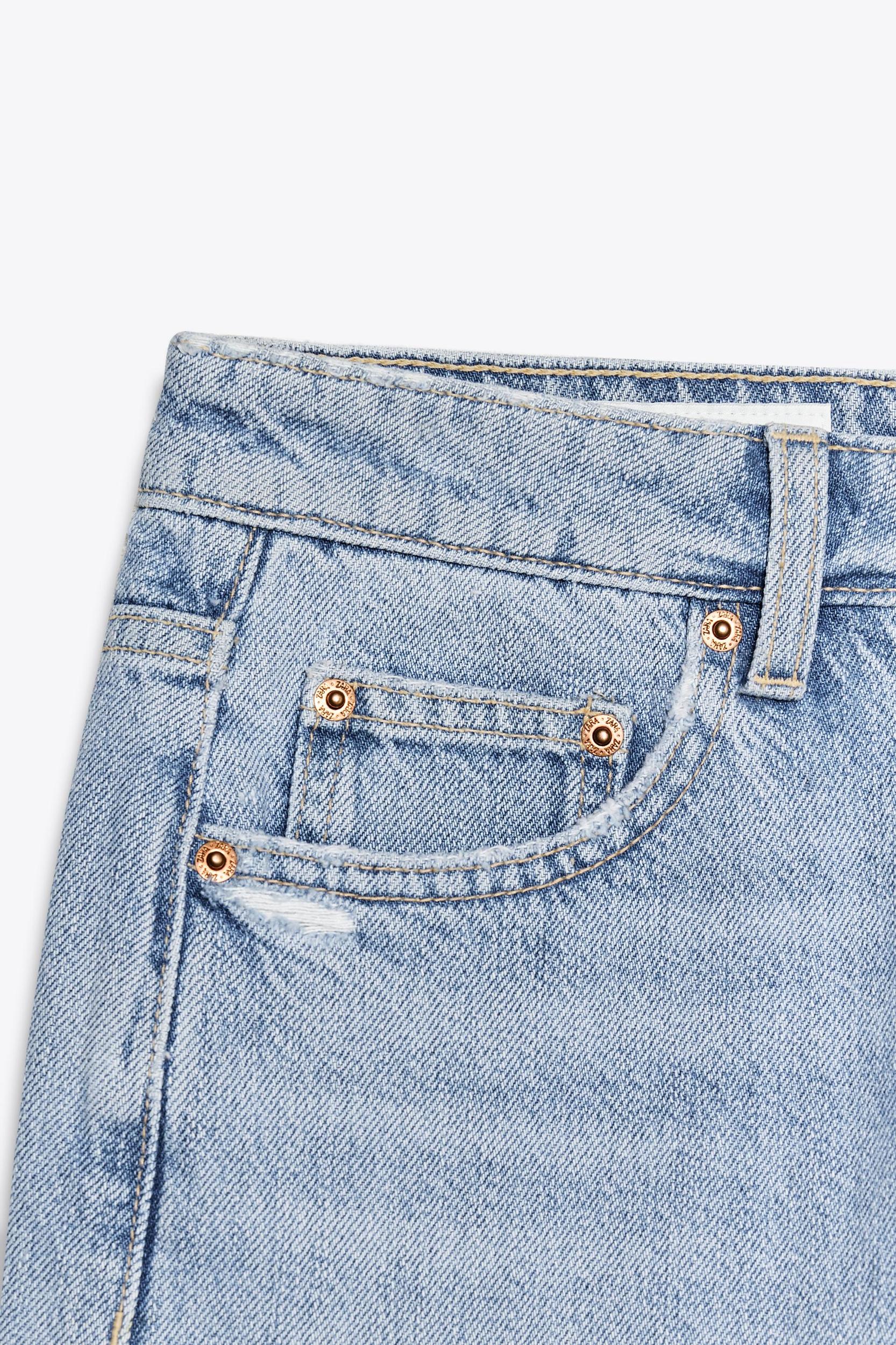 TRF MID-RISE DENIM SHORTS Product Image