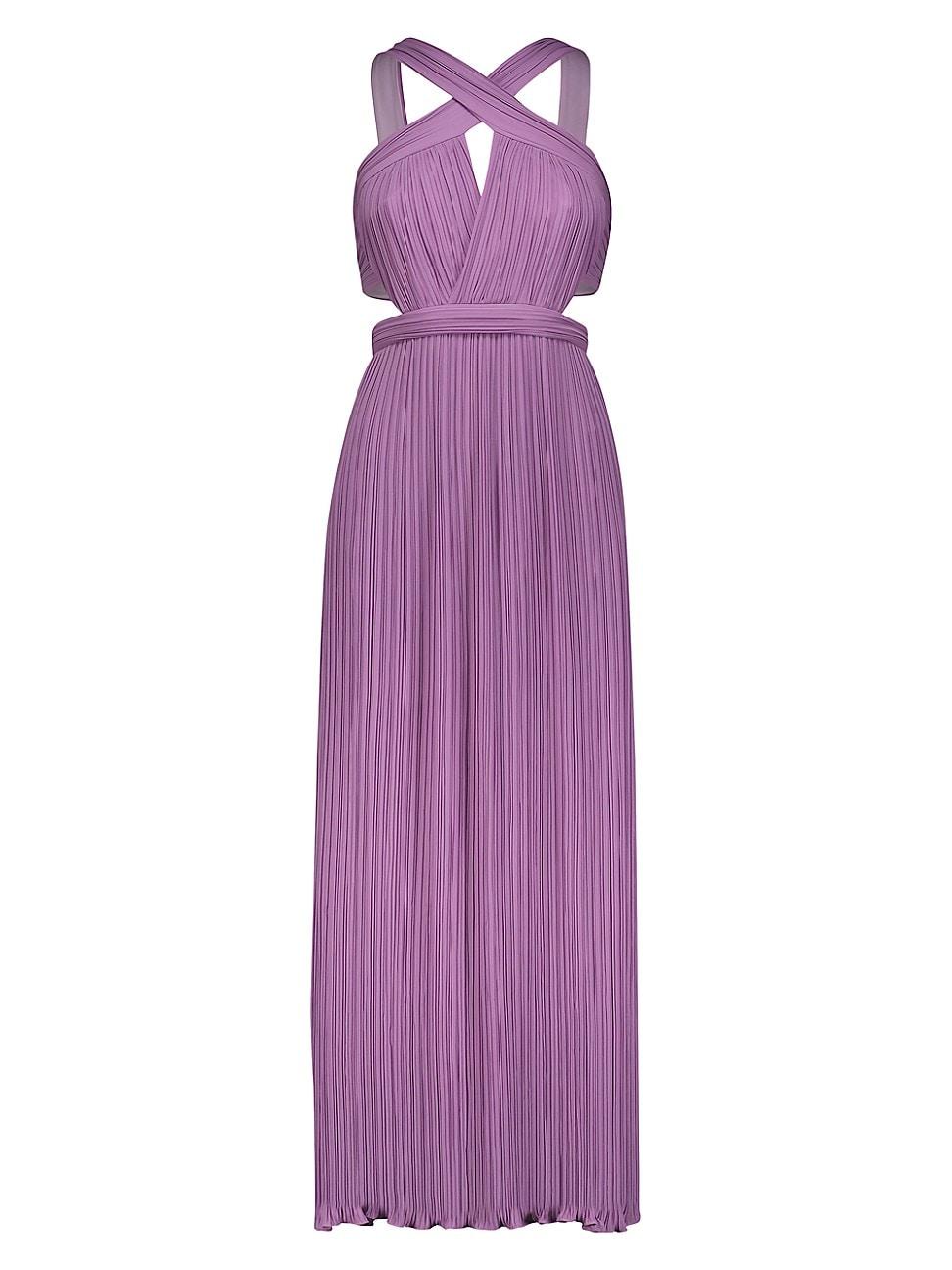 Womens Crisscross Cut-Out Gown Product Image