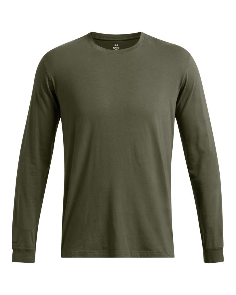 Under Armour Mens Under Armour Icon Charged Cotton Long Sleeve - Mens Ultimate Black/Castlerock Product Image