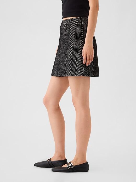 Herringbone Mini Skirt Product Image