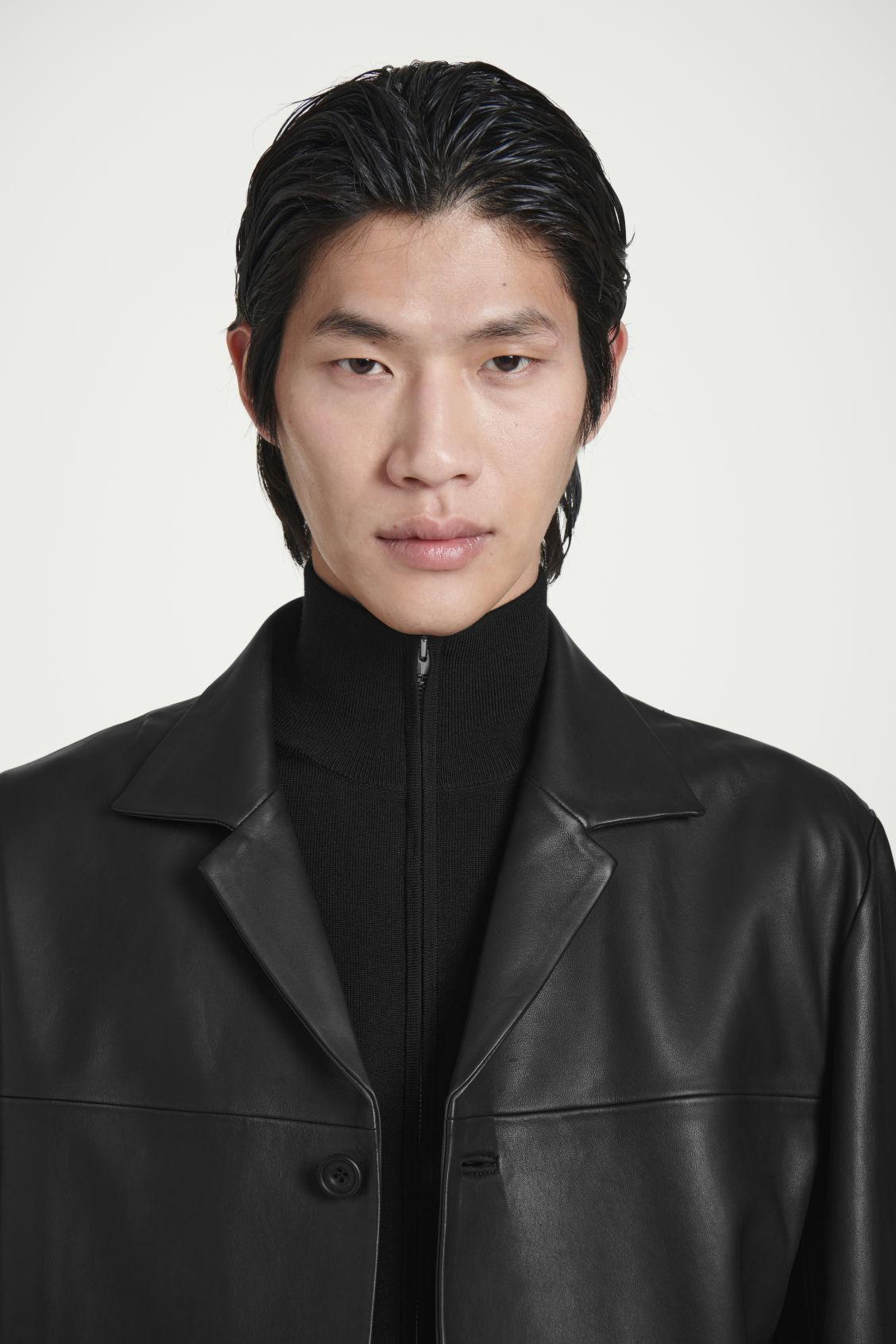 FUNNEL-NECK MERINO WOOL ZIP-UP CARDIGAN Product Image