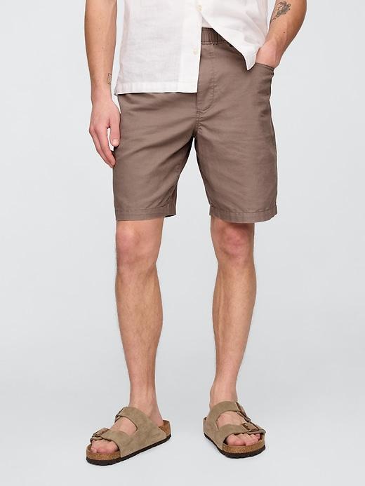 9" Linen-Cotton Easy Shorts Product Image