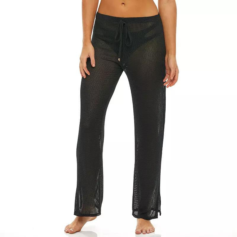Women's Jordan Taylor Textured Mesh Swim Cover-Up Pants,  Product Image