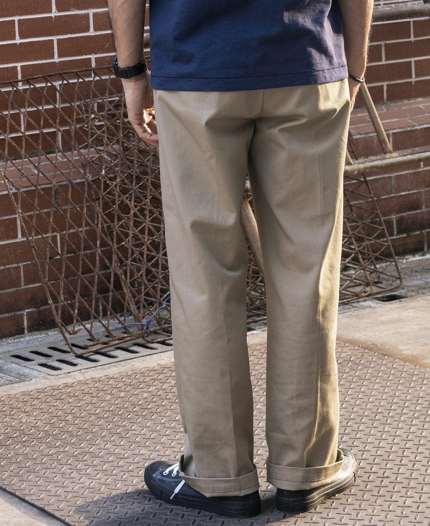 1970s Straight-Leg Work Pants - Khaki Product Image
