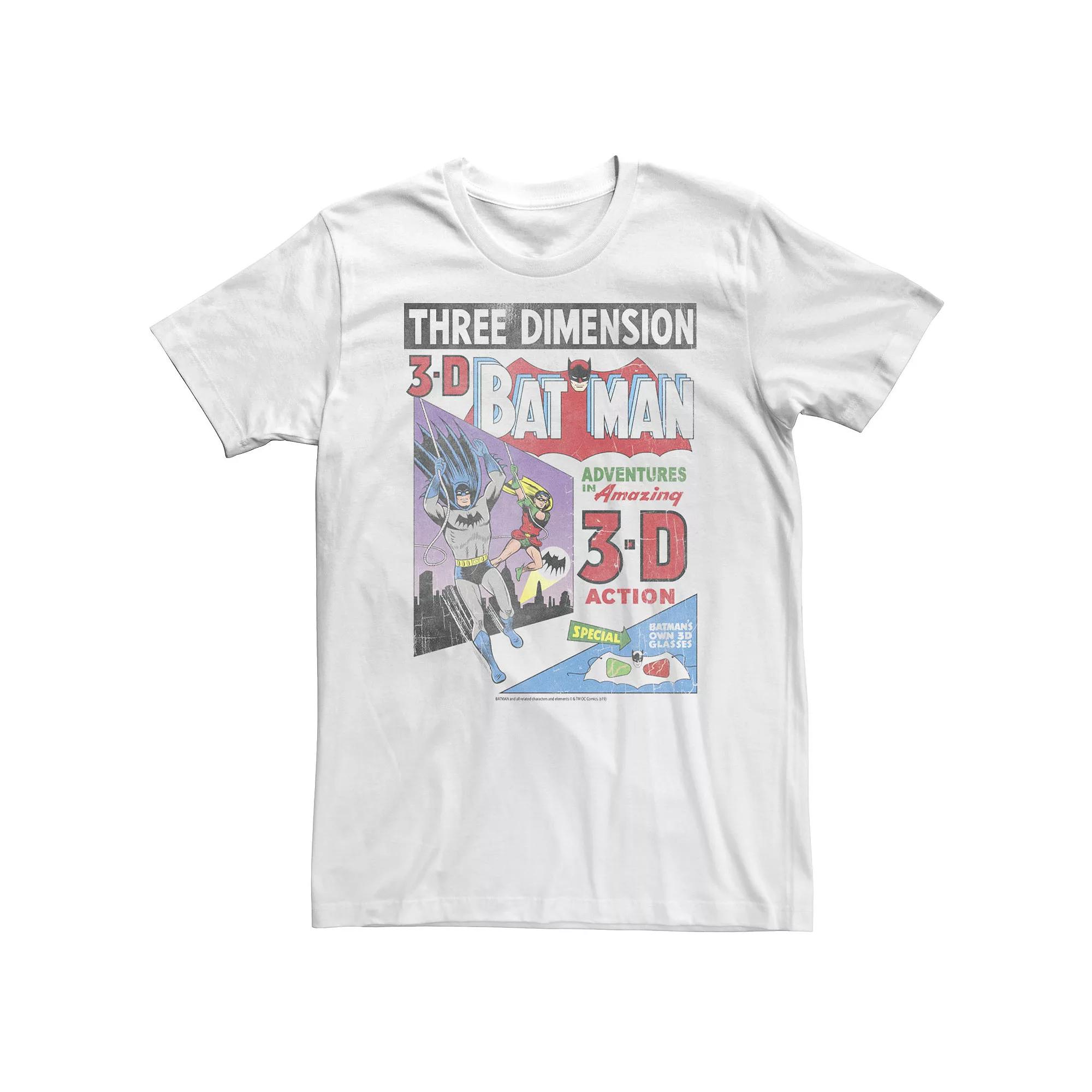 Big & Tall DC Comics Batman 3-D Vintage Comic Cover Tee, Men's,  Product Image