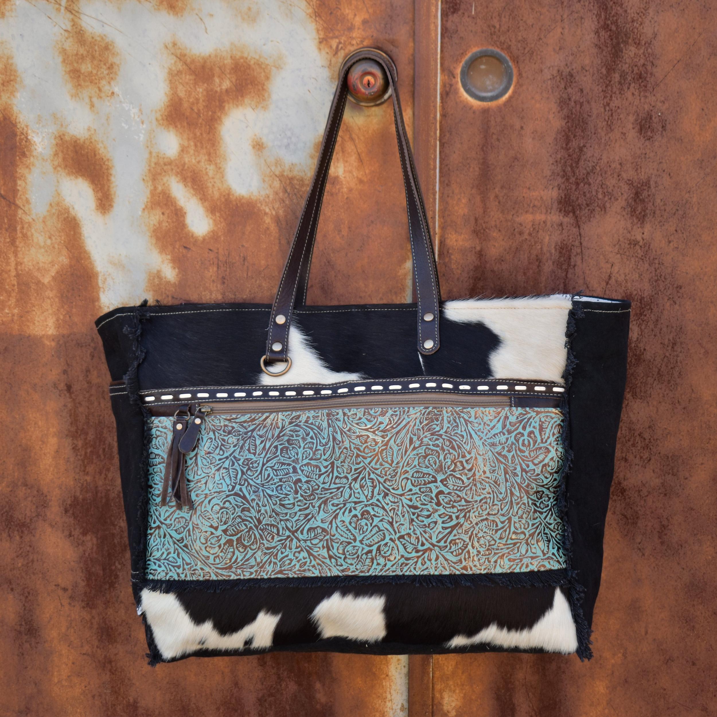 Bronzed Embossed Turquoise Weekender Product Image