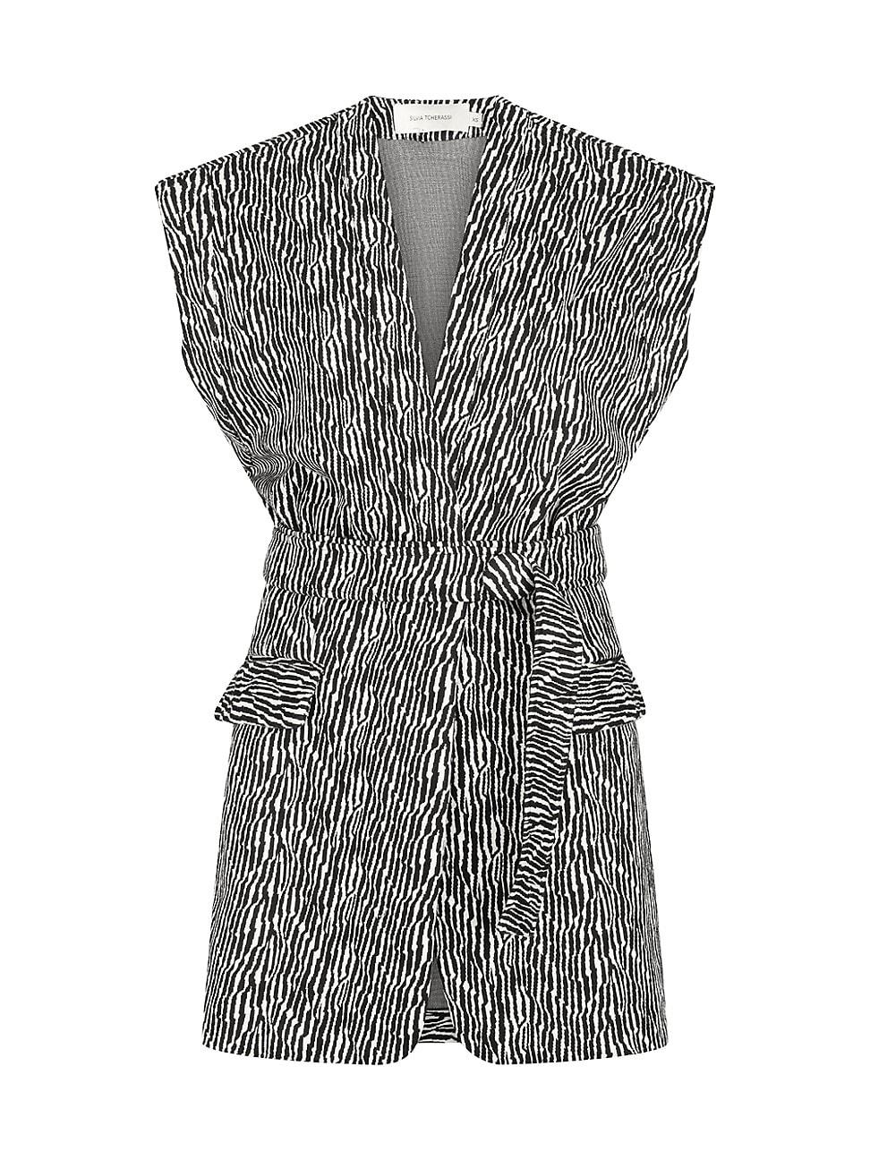 Womens Galicia Abstract Tie-Waist Minidress Product Image