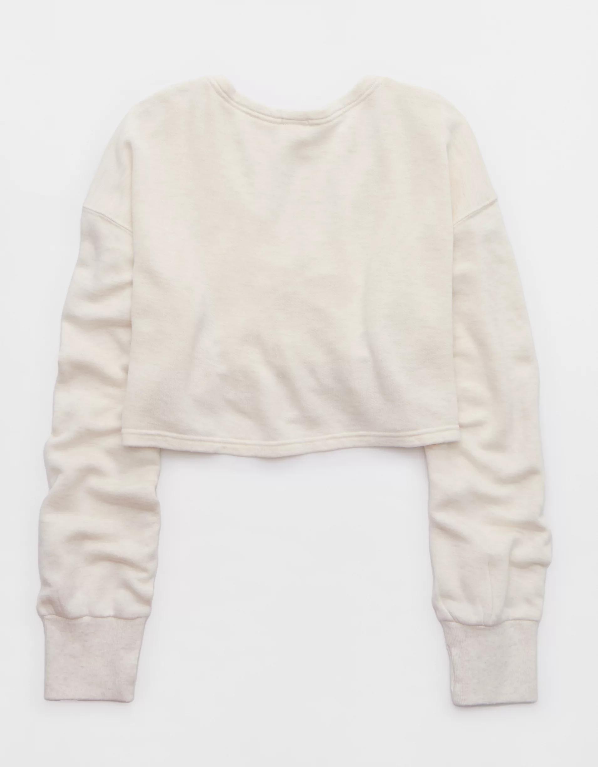 OFFLINE By Aerie Keep It 100 Terry Cinched Front Crewneck Product Image