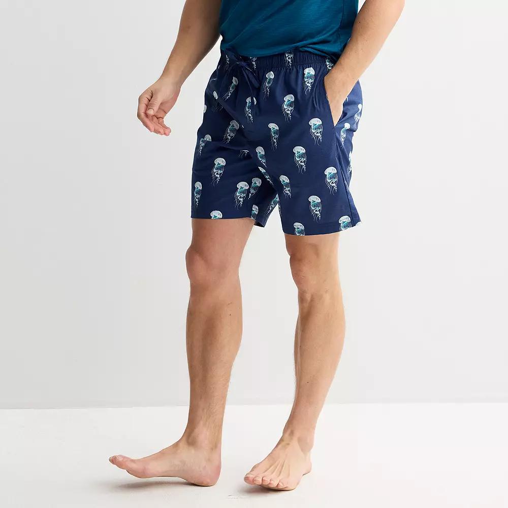 Men's Sonoma Goods For Life® Woven Pajama Shorts, Size: XXL, Blue Twig Product Image