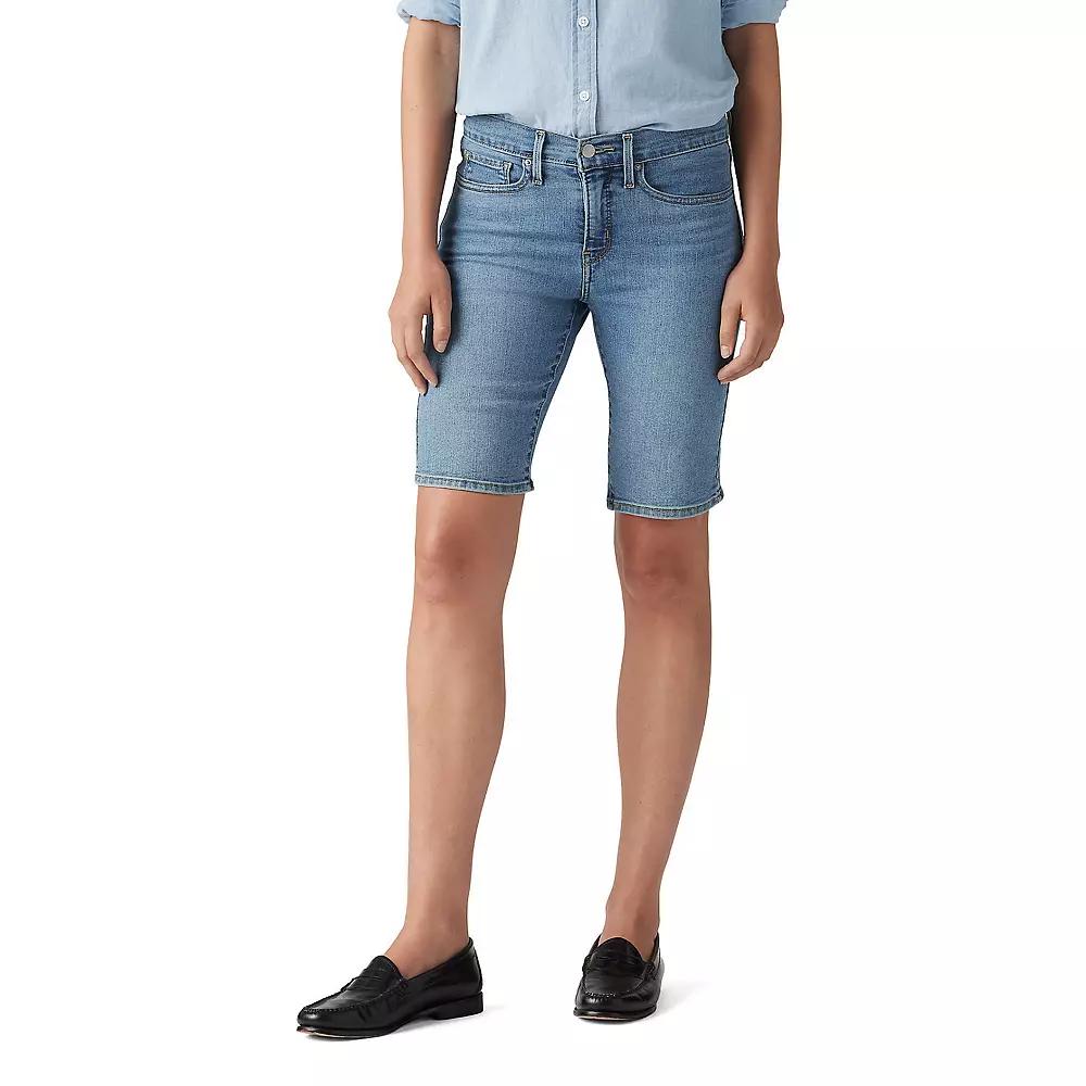 Women's Levi's® Shaping Bermuda Shorts, Size: 30(US 10)Medium, Camp Blue Product Image