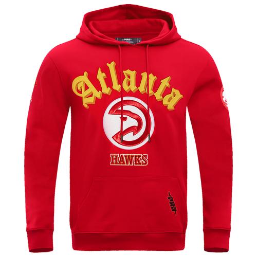 Pro Standard Mens Pro Standard HAWKS OLD ENGLISH FLC PO HOODIE - Mens Black Product Image