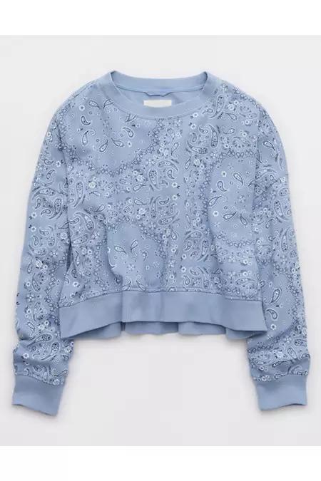 Aerie Take It Easy Crew Sweatshirt Women's Product Image