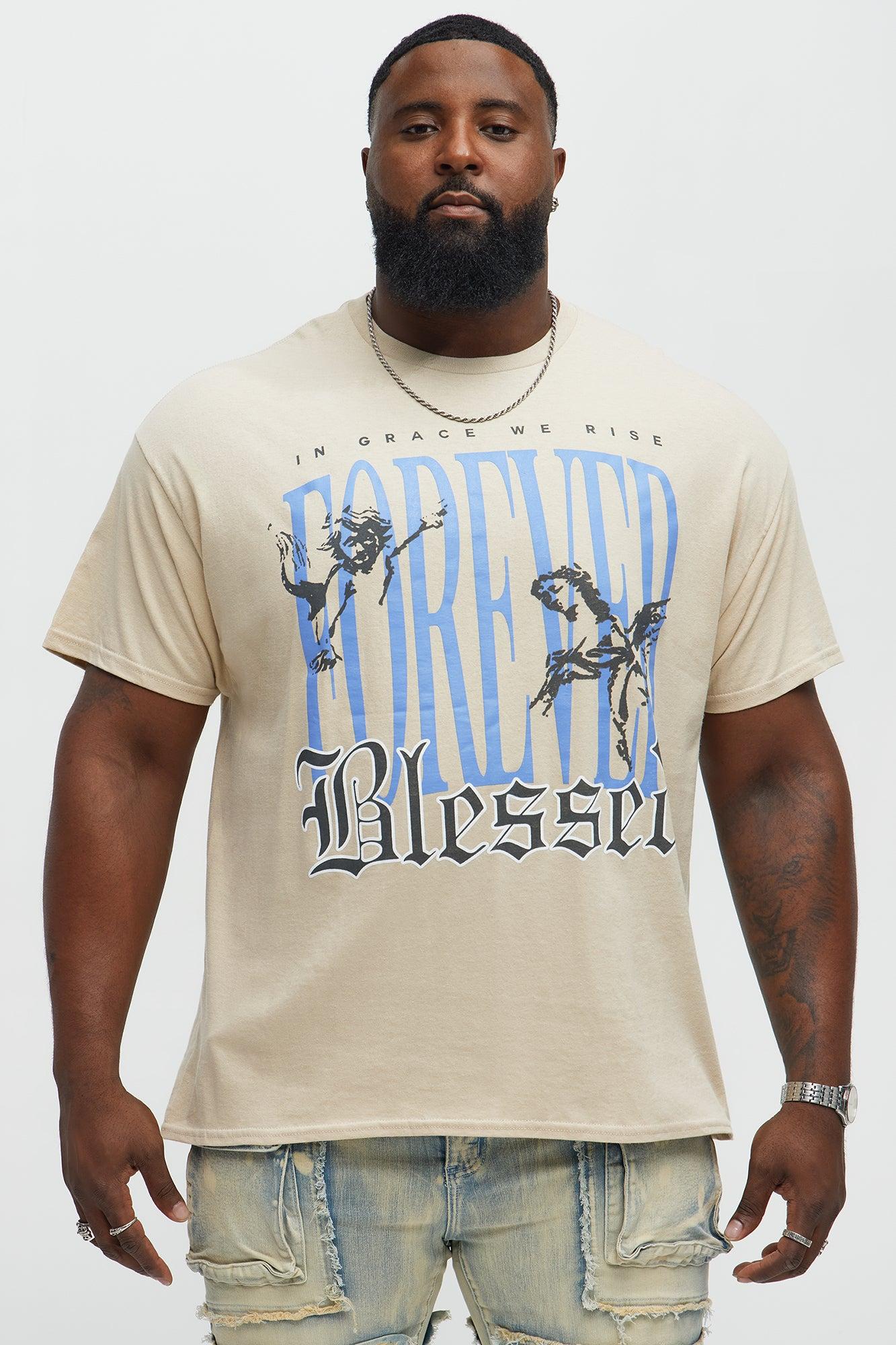 Foreverr Blessed Short Sleeve Tee - Taupe Male Product Image