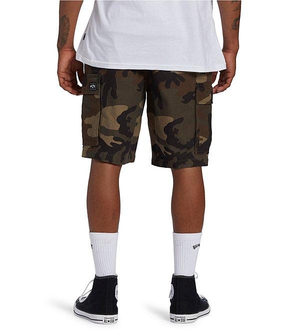 Billabong Combat Camouflage 9.5#double; Inseam Cargo Shorts Product Image