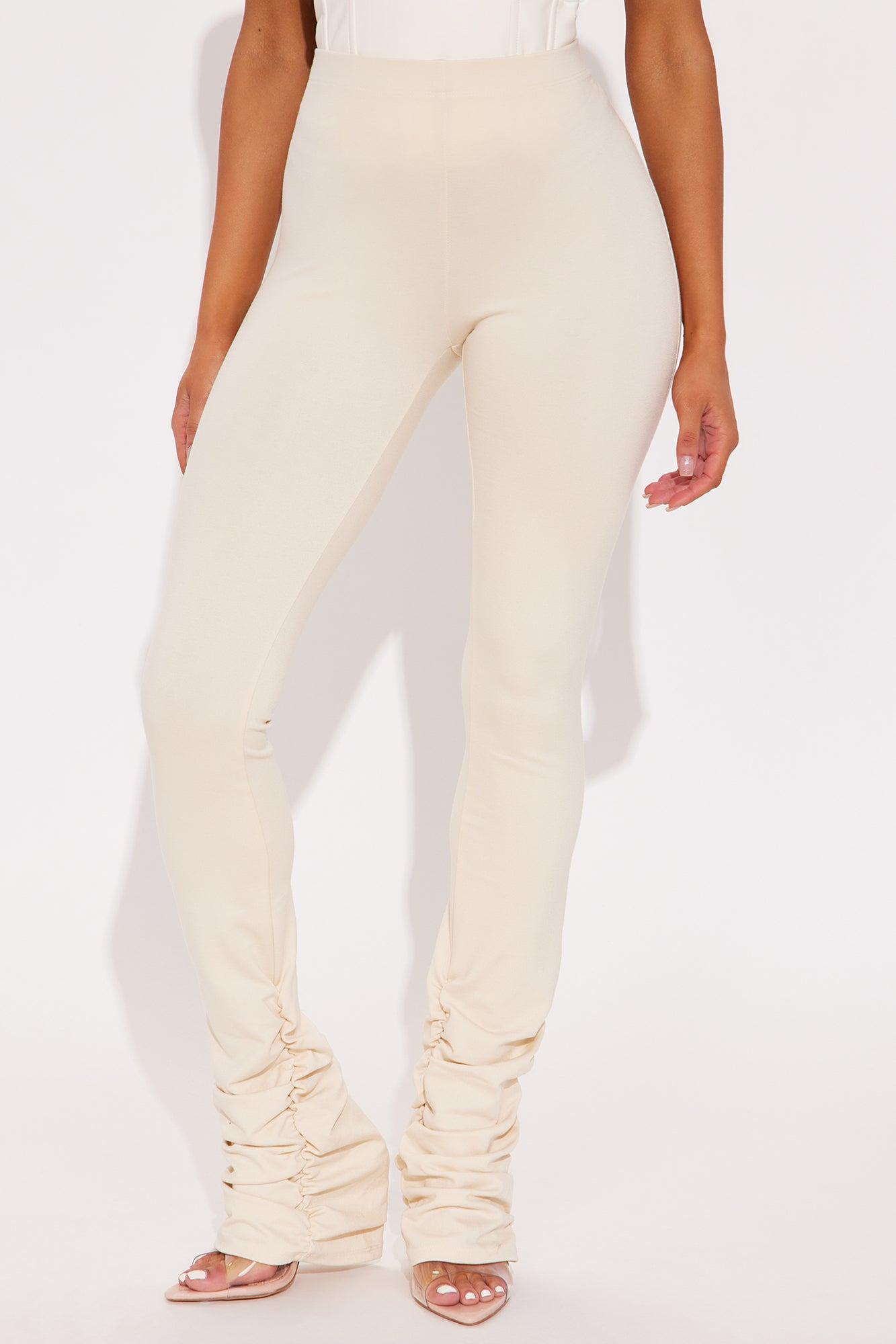 Love Galore Stacked Legging - Cream Product Image