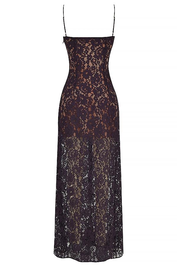 Malia  night shade lace maxi dress Product Image