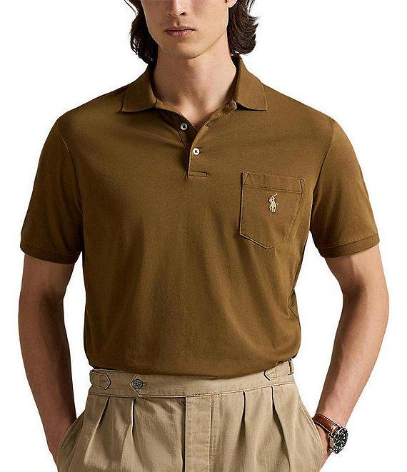 Polo Ralph Lauren Classic Fit Jersey Pocket Short Sleeve Polo Shirt Product Image