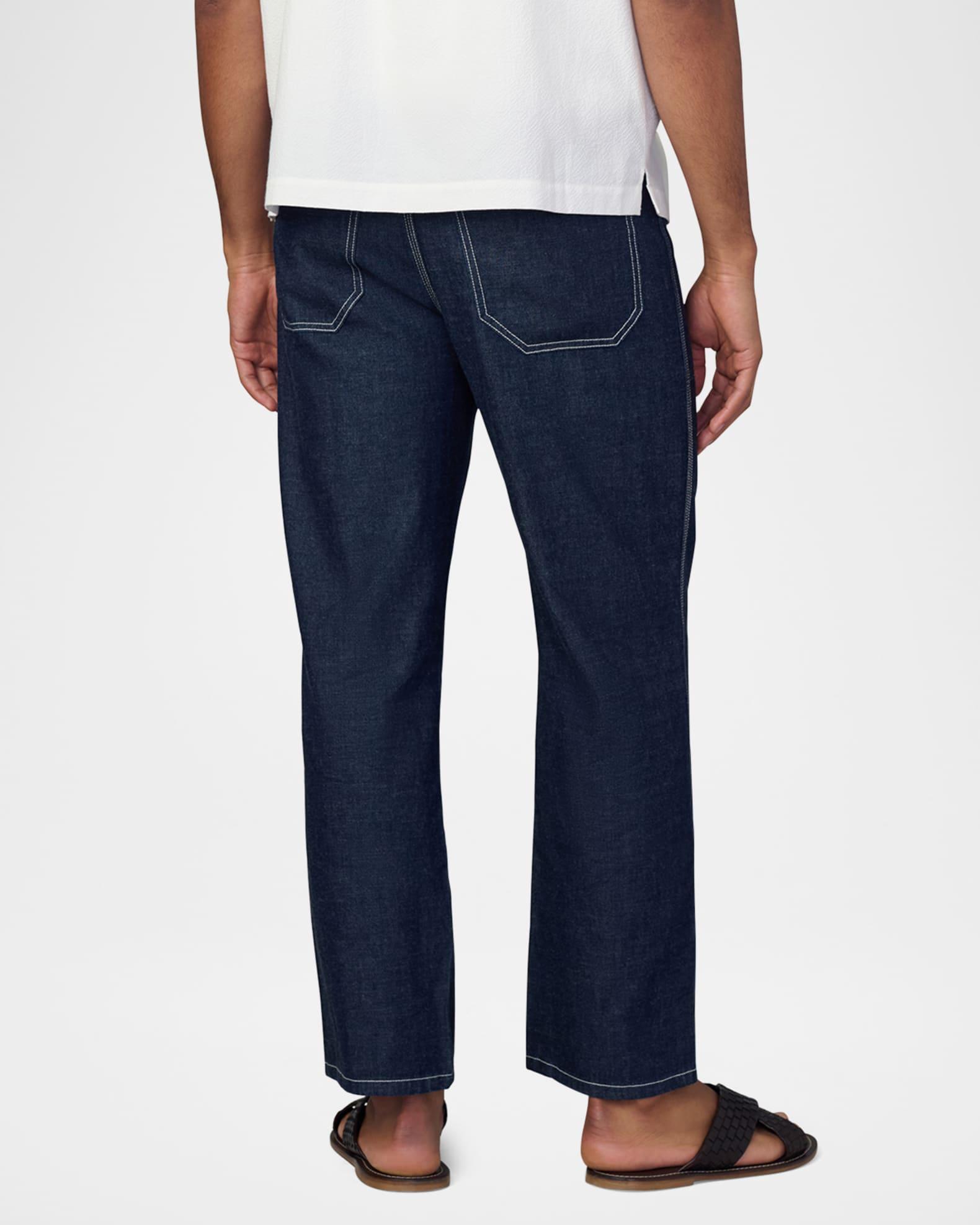 Men's Chambray Straight-Leg Utility Pants Product Image