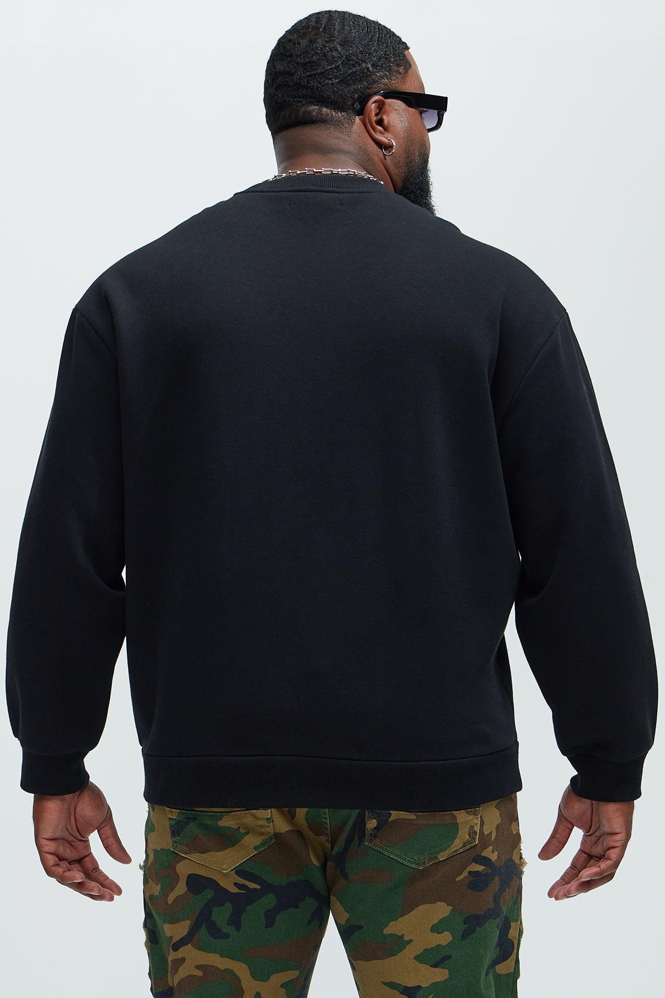 Tyson Crew Neck Sweatshirt - Black Product Image