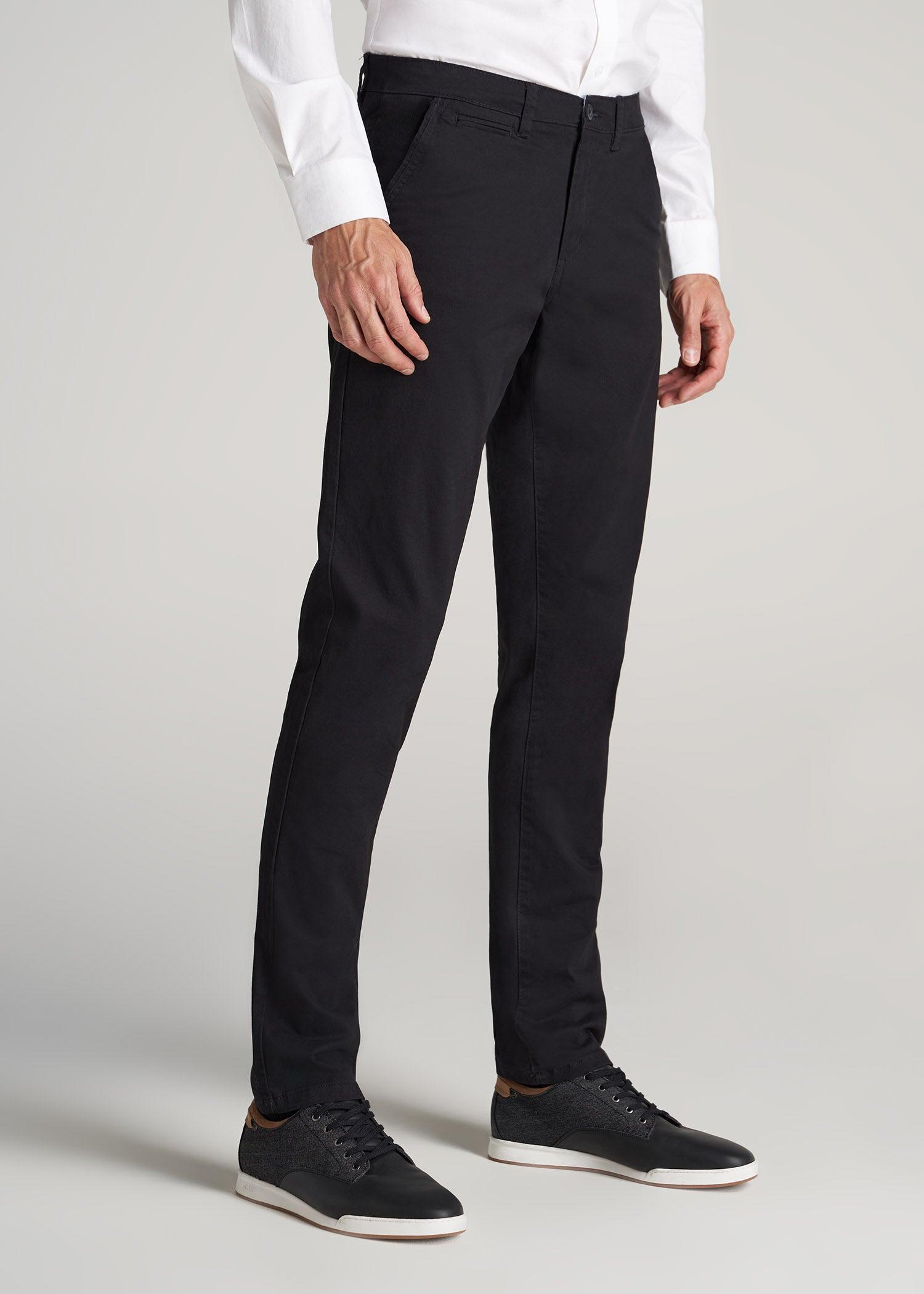 Carman TAPERED Chinos for Tall Men in Black Male Product Image