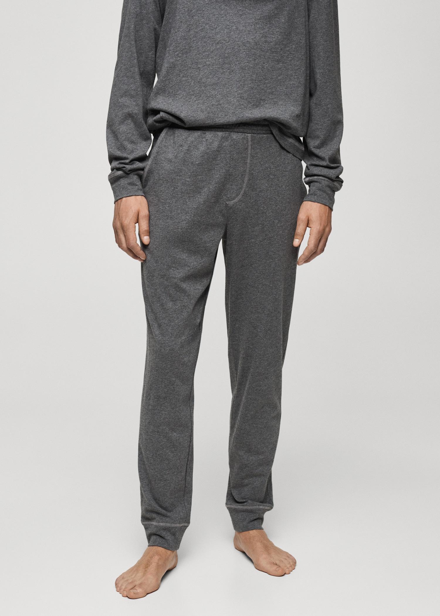 100% cotton pyjama pack - Men | MANGO USA Product Image