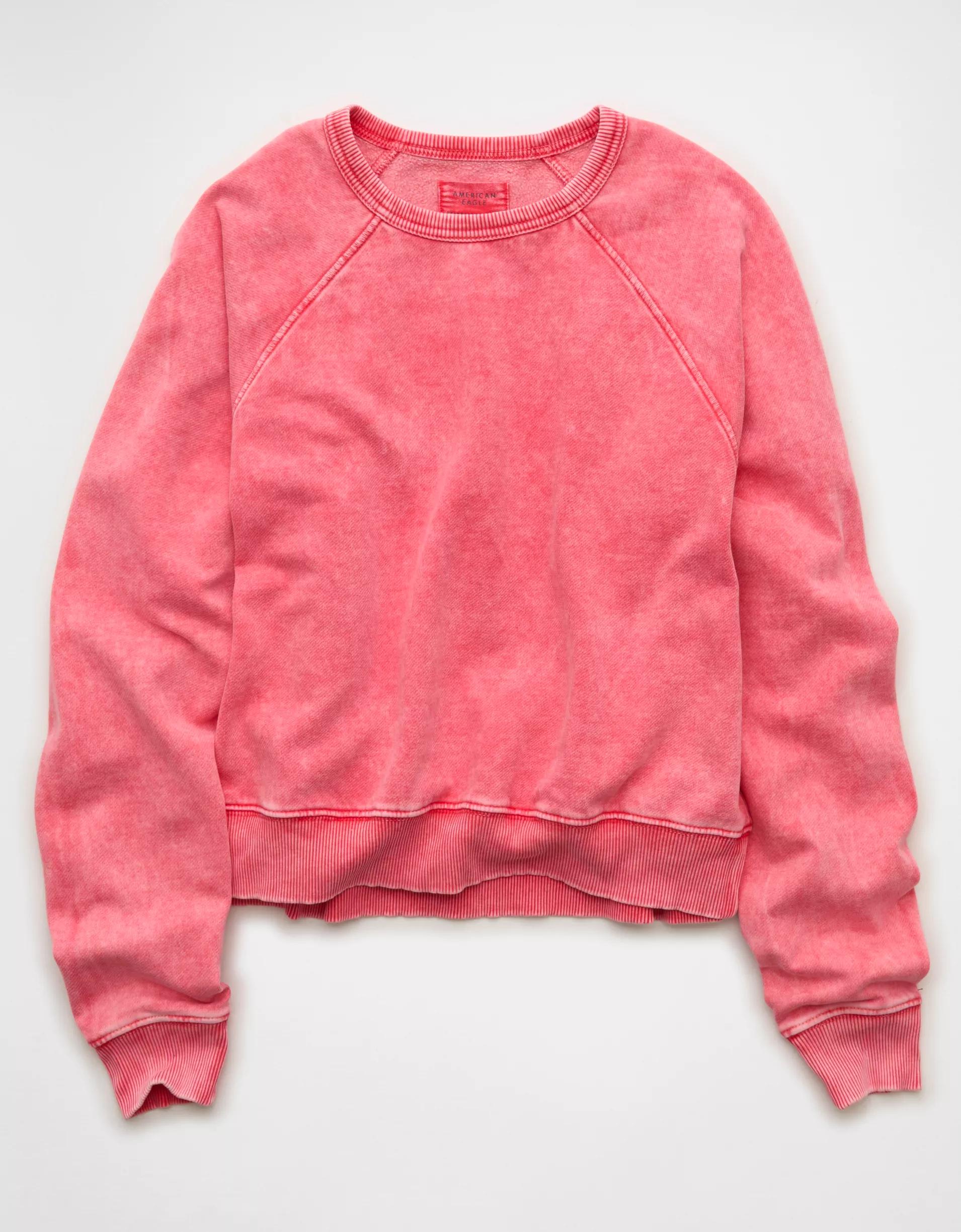 AE Cropped Raglan Sweatshirt Product Image