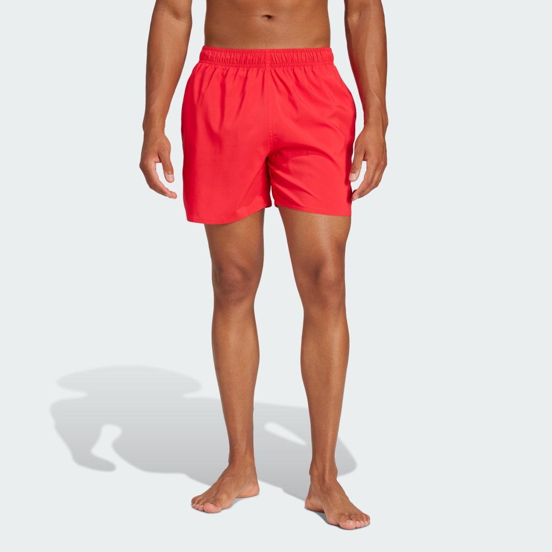 adidas Solid CLX Short-Length Swim Shorts Halo Mint XL Mens Product Image