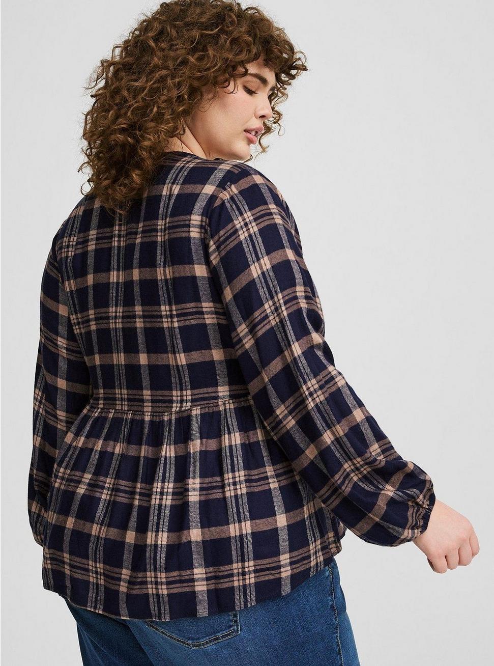 Softest Flannel Pullover Blouse Product Image