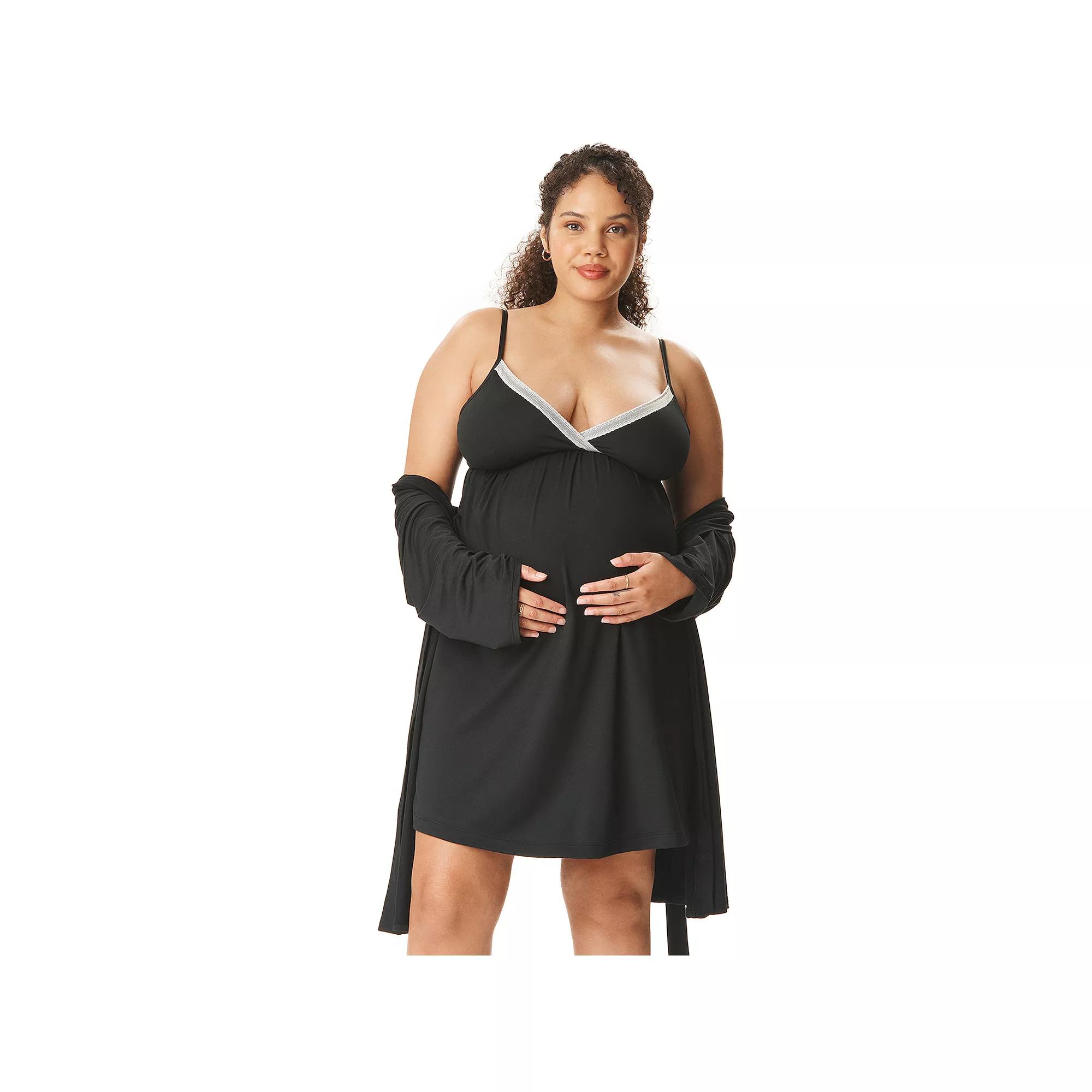 Maternity Motherhood® Robe & Chemise Set, Women's,  Product Image